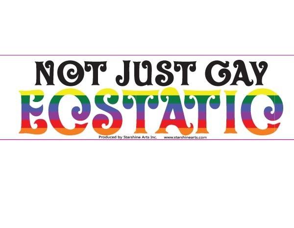 Sticker, Bumper Ecstatic