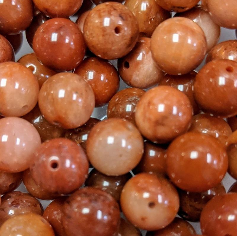 Beads, Carnelian 8mm  -  EACH