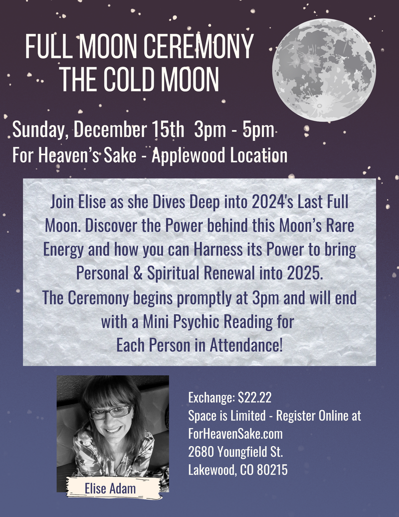 FULL MOON CEREMONY with Elise Adam