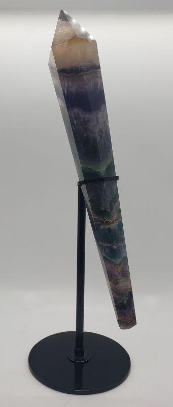 Fluorite Wand, 6.5" - 9.5"  With Stand