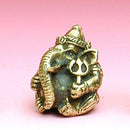 Ganesh, Large Solid Brass Pocket Totem