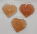 Heart, Selenite/Orange 3in.