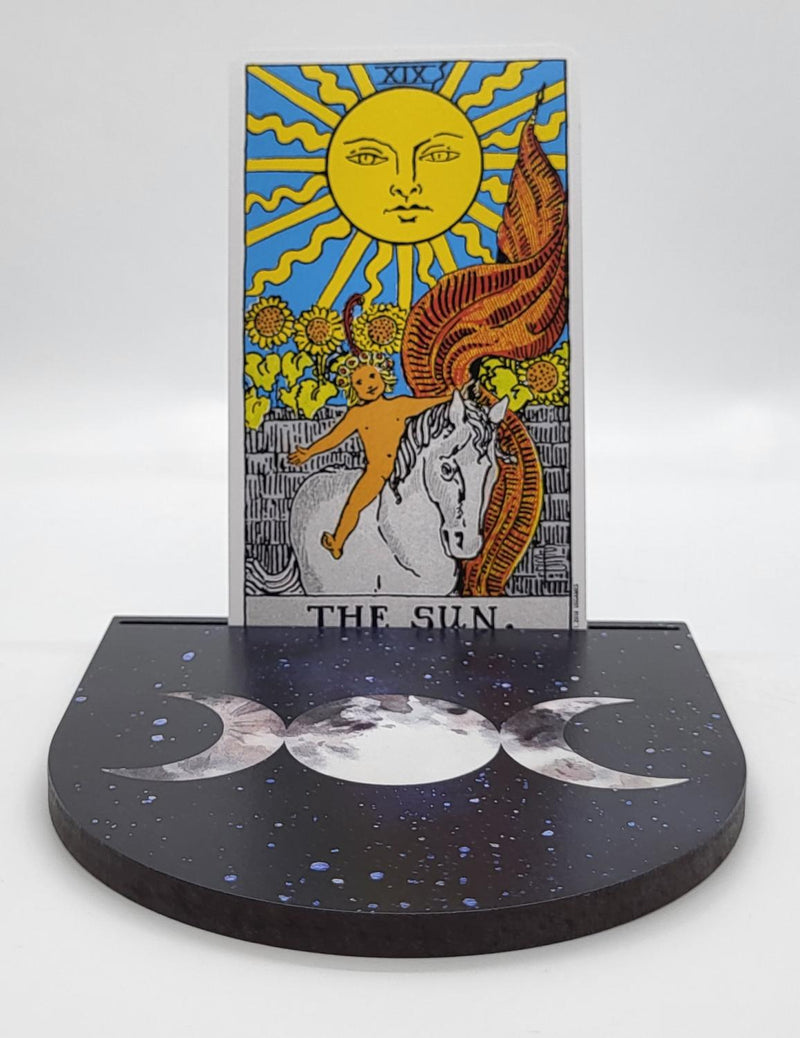 Holder, Tarot Card, Black Starry Night and Triple Moon