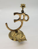 Incense Burner, Brass OM Standing
