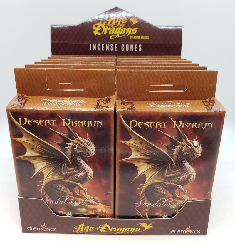 Incense, Desert Dragon Cones - Age of Dragons - Sandalwood