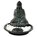 Incense Holder, Kwan Yin Black Resin