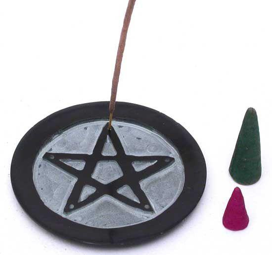 Incense Holder, Plate Stone 4.5in.