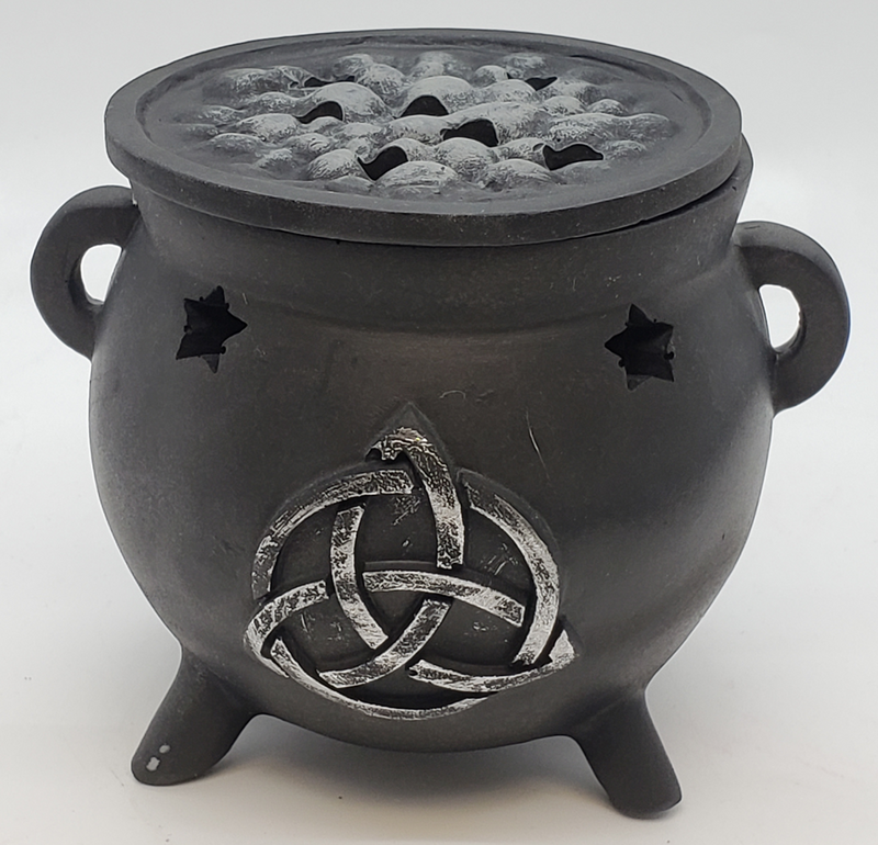 Incense Holder, Triquetra Cauldron shape for cones