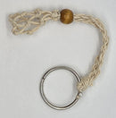 Keychain, Crystal Holder Macrame/Beige