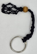 Keychain, Crystal Holder Macrame/Black