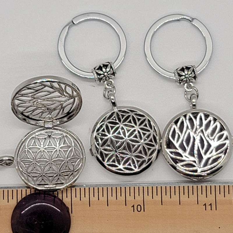 Keychain, Symbols w/Stone