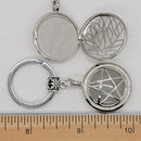 Keychain, Symbols w/Stone