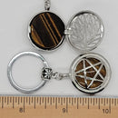 Keychain, Symbols w/Stone