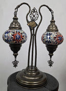 Lamp, Double Bulb Mosaic glass
