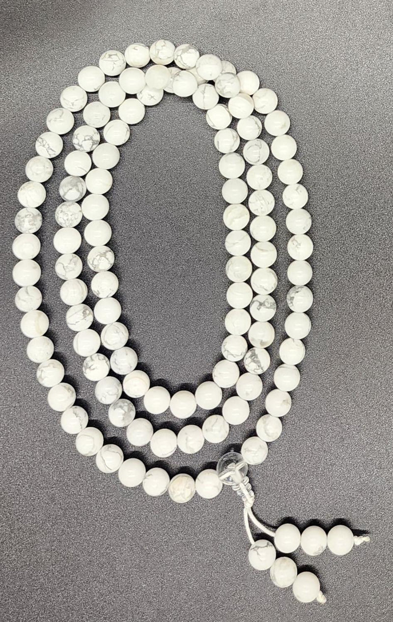 Mala, Howlite 108 Beads 8mm