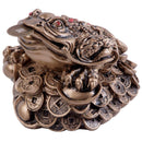 Money Frog, Resin Gold w/coin