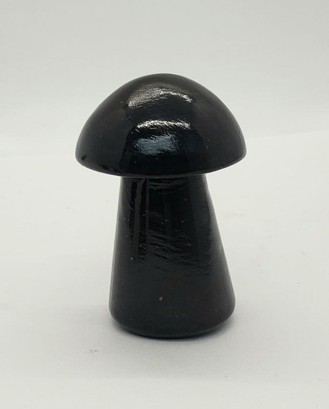 Mushroom, Black Onyx 2in. H.