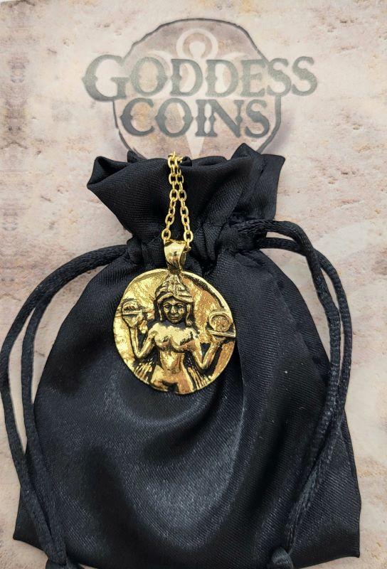 Necklace, Goddess Coin