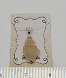 Pendant, Libyan Desert Tektite SS Basket