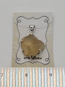 Pendant, Libyan Desert Tektite SS Basket