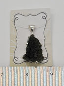 Pendant, Moldavite Freeform SS Basket