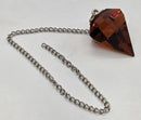 Pendulum, Amber Cut 12-Sided Glass