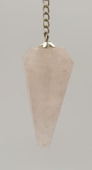 Pendulum, Hexagon Rose Quartz