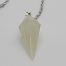 Pendulum, Libyan Desert Glass on Sterling Silver Chain