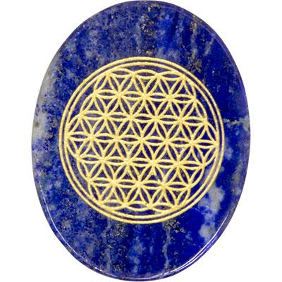 Pocket Stone, Flower of Life-Lapis Lazuli