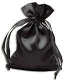 Pouch, Satin 3 x 4 - Black