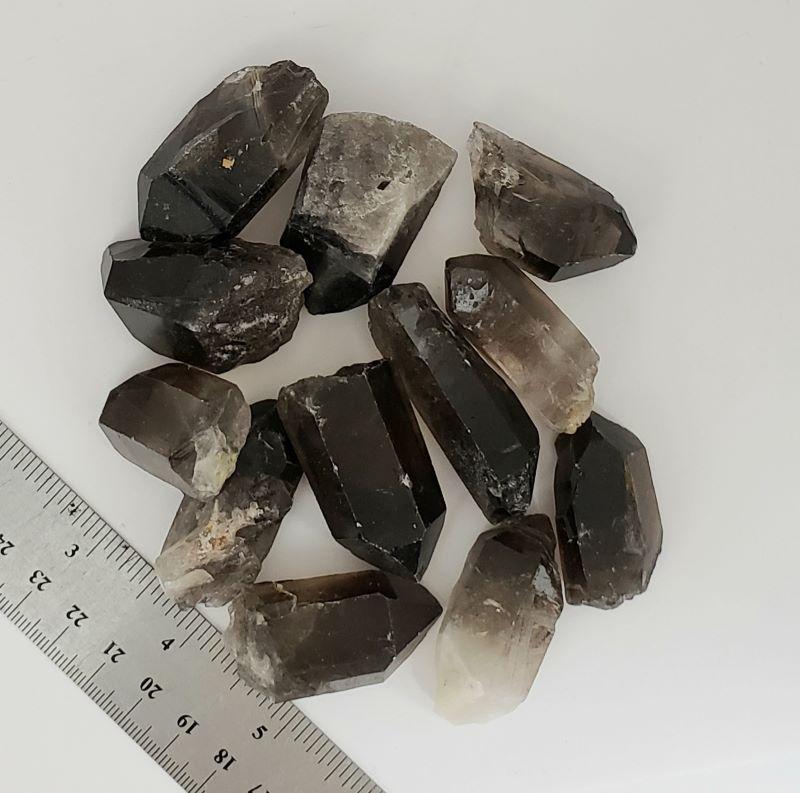 QUARTZ/SMOKEY POINT - ROUGH  1-1.5in. AA Quality Brazil