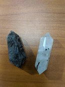 Quartz/Tourmalinated Point