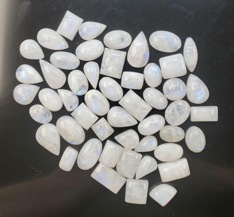 Rainbow Moonstone Cabochons