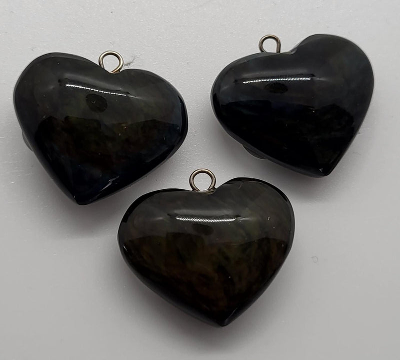 Rainbow Obsidian Heart Pendant