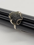 Ring, Moldavite Rough Modern Design