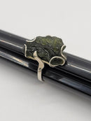 Ring, Moldavite Rough Modern Design