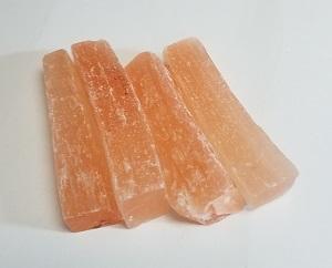 Selenite/Orange Approx. 4 - 5 inches by 1 - 2 inches