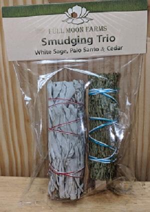 Smudging Trio: White Sage, Palo Santo and Cedar