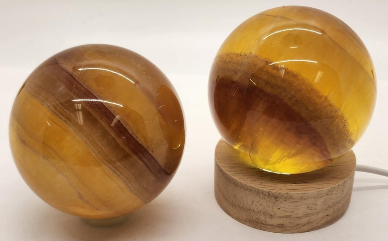 Sphere, Fluorite/Yellow 2.5in.