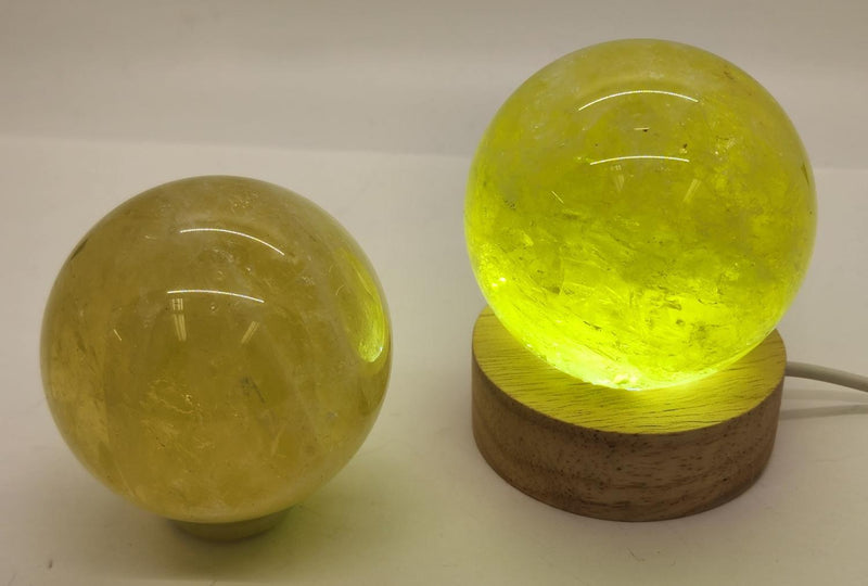 Sphere, Quartz/Lemon 2.5in. diameter