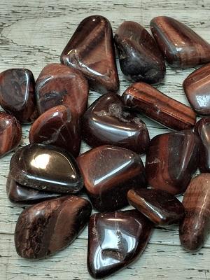 TIGEREYE/RED - Tumbled
