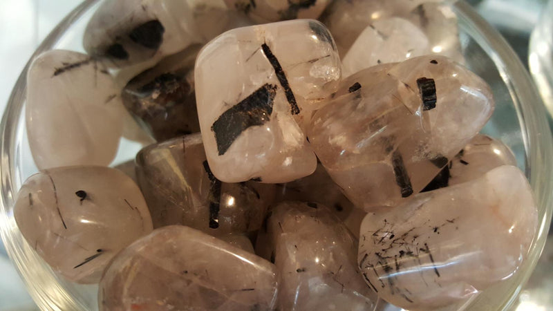 Tourmalinated Quartz - Tumbled