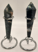 Wand, Agate/Moss w/Stand D/T