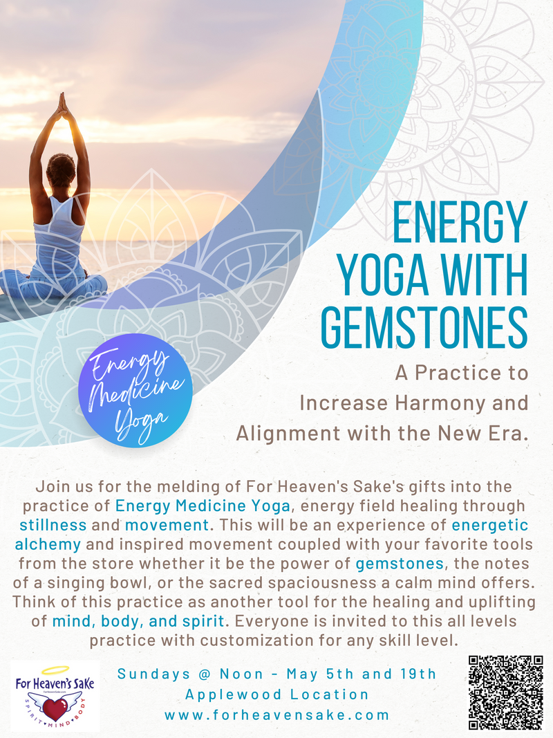 05/19/24 Sunday 12-1pm - ENERGY ALCHEMY & GENTLE MOVEMENT YOGA with Becky Swenson