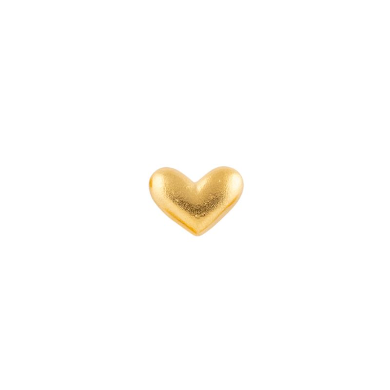 Heart, Metal/Gold Tiny Pocket Totem 1/2in.
