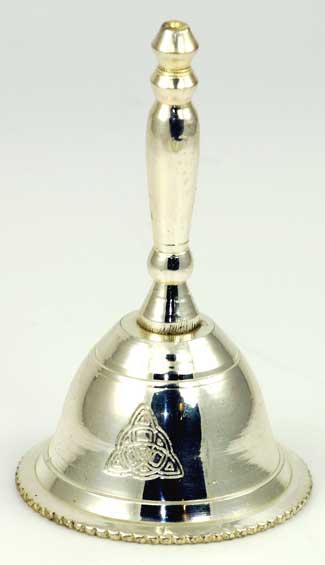 Bell, Altar Triquetra Silver - ForHeavenSake