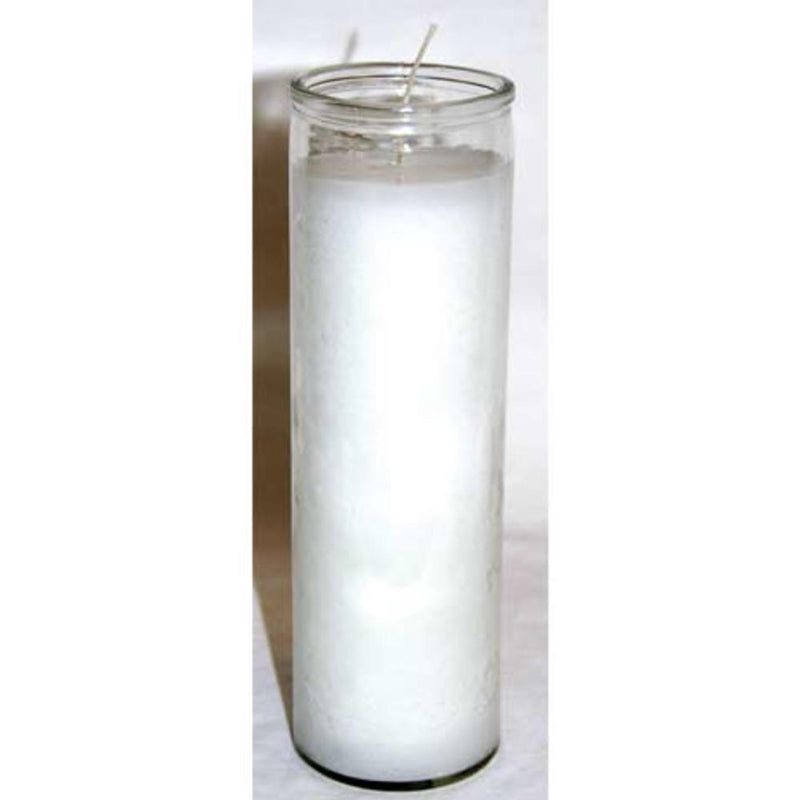 Candle, Jar White 7-Day Pillar - ForHeavenSake