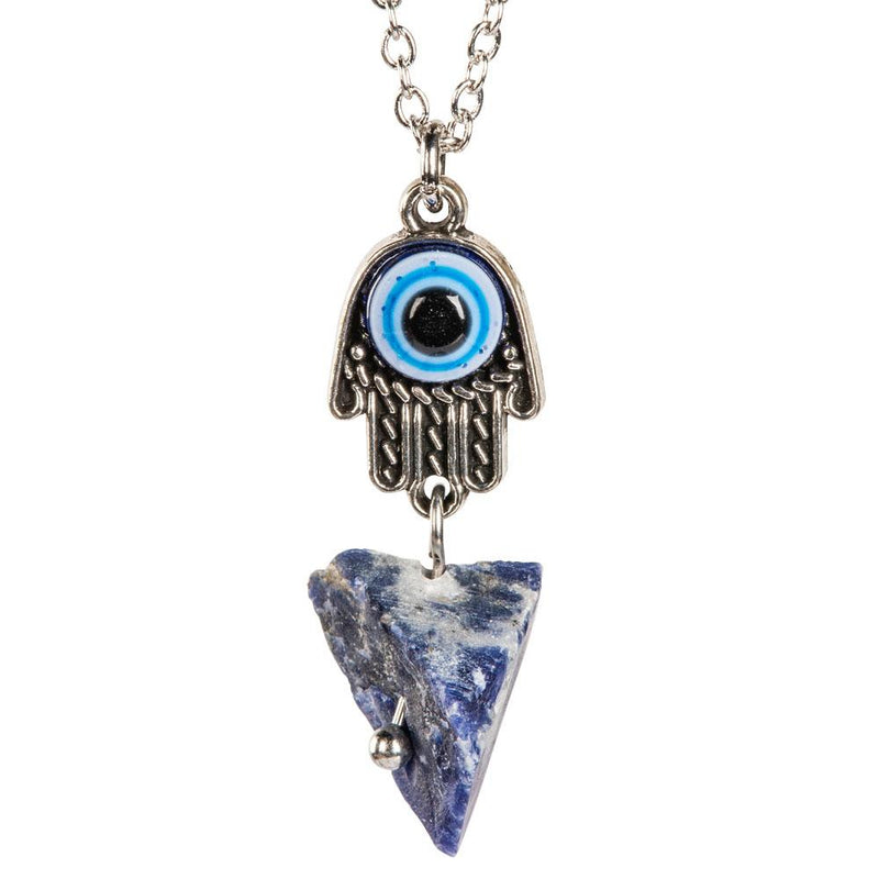 Evil Eye Necklace With Sodalite