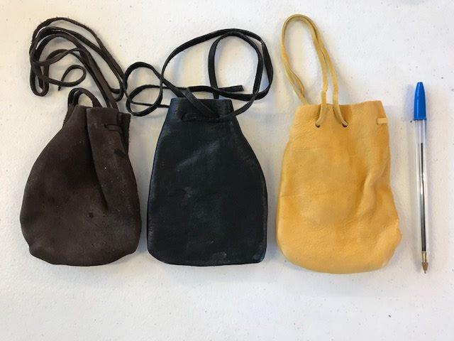 Bag, Medicine Chippewa Leather