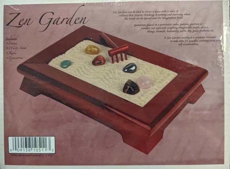 Zen Garden,Med Rosewood Finish  6 3/8" x 9 1/2"